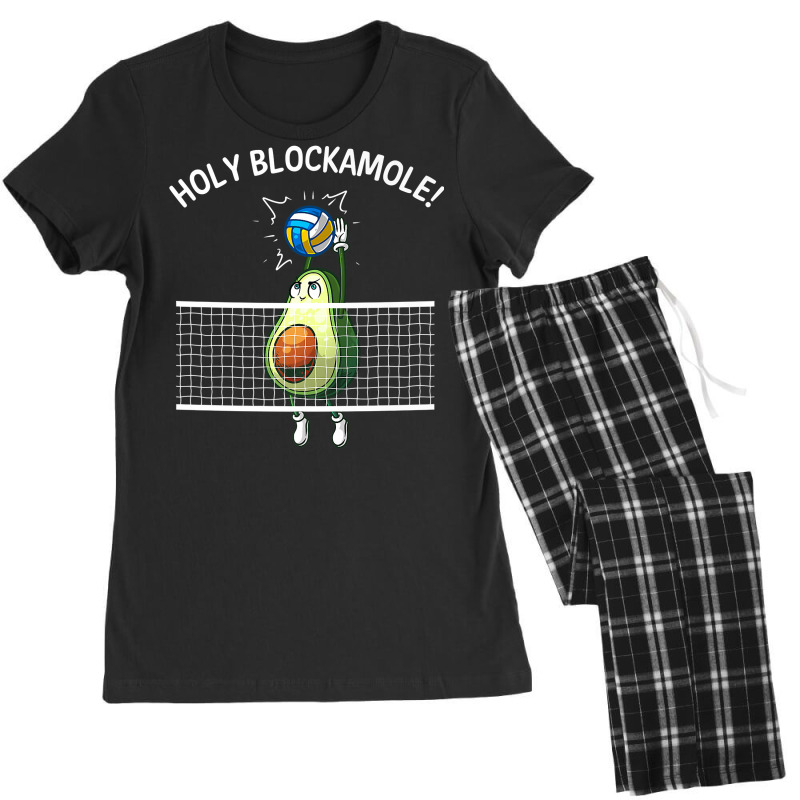 Funny Volleyball For Men Women Holy Guacamole Player Blocker Premium T Women's Pajamas Set by alanacaro | Artistshot