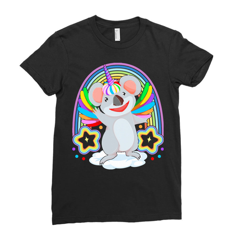 Animal T  Shirt Cute Koala Magical Koalacorn Unicorn  Australian Anima Ladies Fitted T-Shirt by wlowe820 | Artistshot