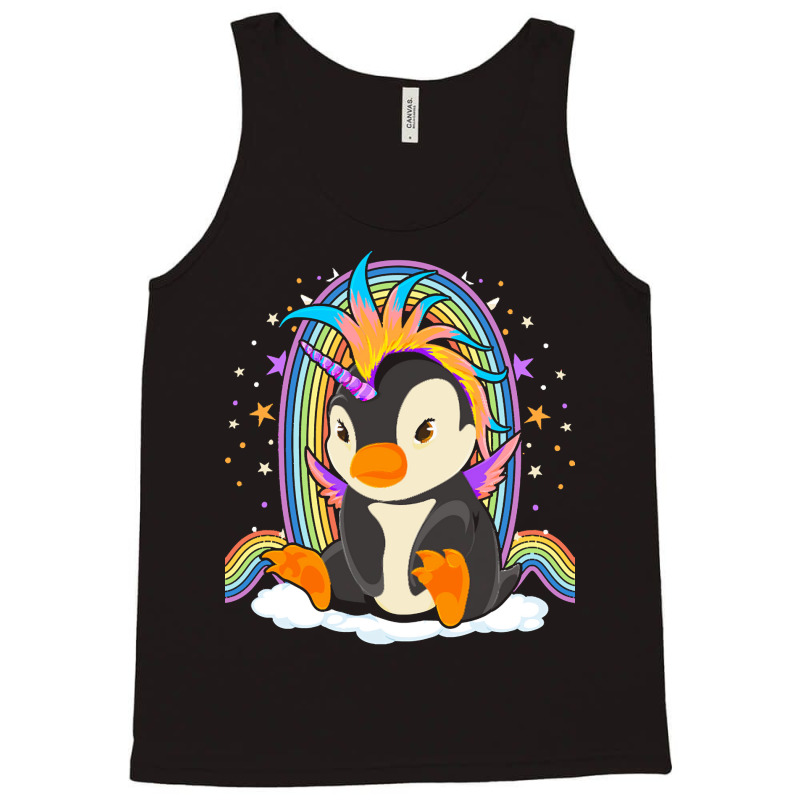 Animal T  Shirt Cute Magical Penguincorn Rainbow Unicorn Penguin Fanta Tank Top by wlowe820 | Artistshot