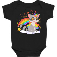 Animal T  Shirt Cute Raccoonicorn Fantasy Trash Panda Unicorn Magical Baby Bodysuit | Artistshot