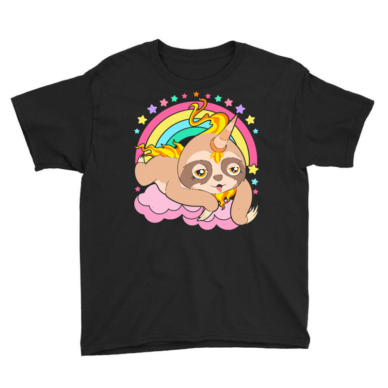 Animal T  Shirt Cute Sloth Magical Unicorn Slothicorn Lazy Animal T  S Youth Tee by wlowe820 | Artistshot