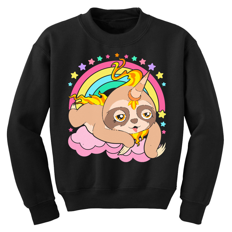 Animal T  Shirt Cute Sloth Magical Unicorn Slothicorn Lazy Animal T  S Youth Sweatshirt by wlowe820 | Artistshot