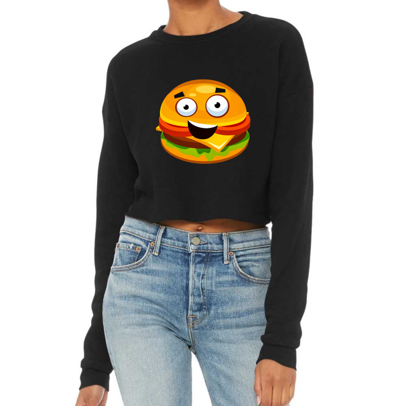 Hamburger Cropped Sweater by Chiks | Artistshot