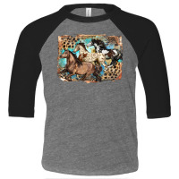 3 Western Horses Running Free Toddler 3/4 Sleeve Tee | Artistshot