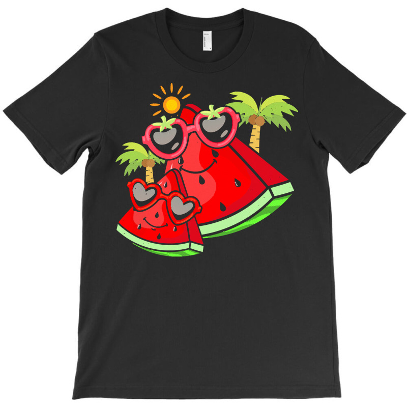 Watermelon T  Shirt Melon Sunglasses Exotic Summer Fruit Palm Trees Fu T-shirt | Artistshot