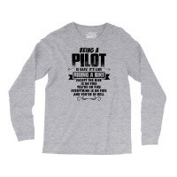 Being A Pilot Copy Long Sleeve Shirts | Artistshot