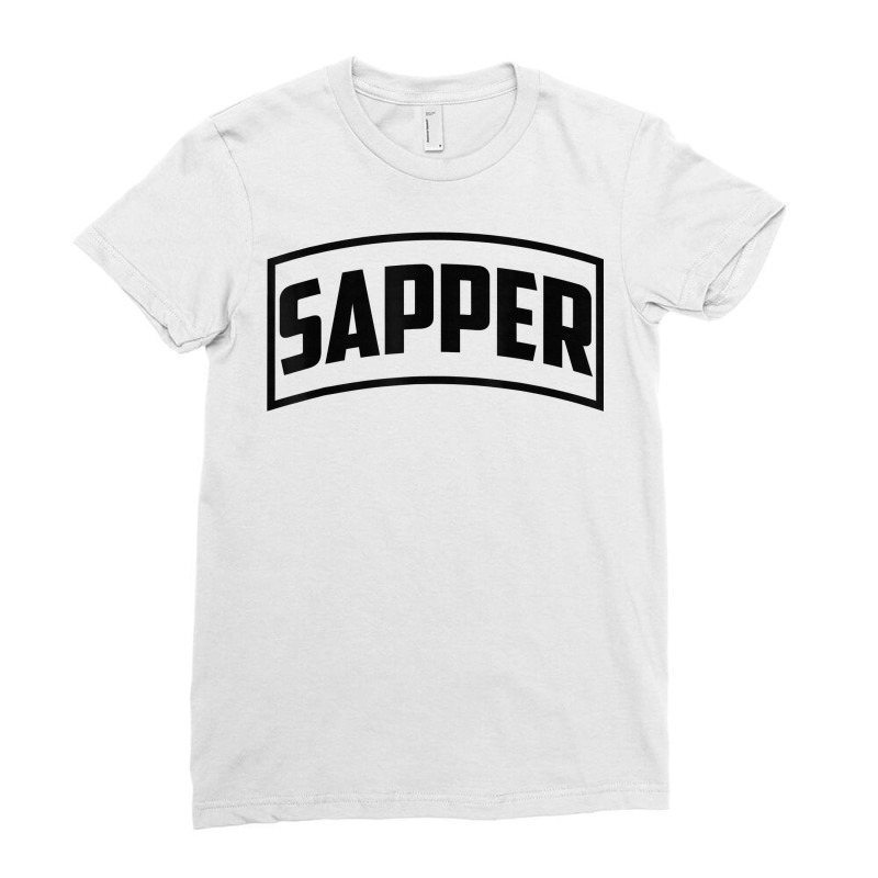 Sapper Tab   Combat Engineer T Shirt Ladies Fitted T-Shirt by MoczoTenleigh | Artistshot