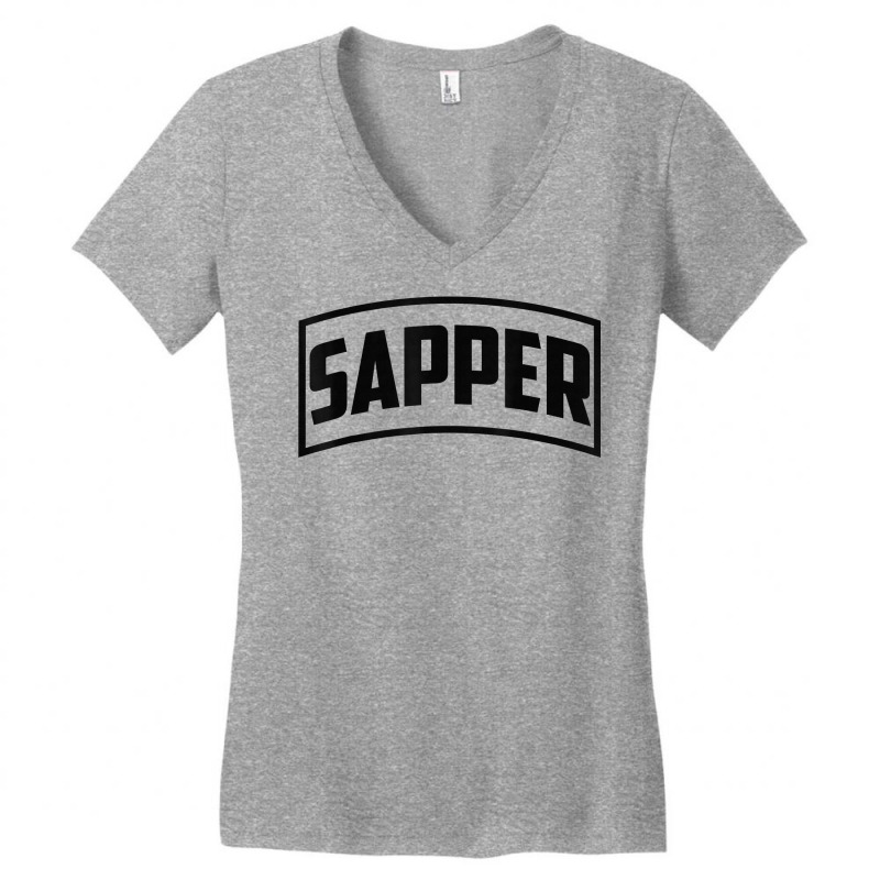 Sapper Tab   Combat Engineer T Shirt Women's V-Neck T-Shirt by MoczoTenleigh | Artistshot