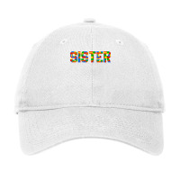 Sister Brick Builder Funny Blocks Master Builder T Shirt Adjustable Cap | Artistshot