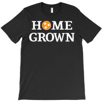 Home Grown Tennessee Flag Shirt Orange And White T Shirt T-shirt | Artistshot