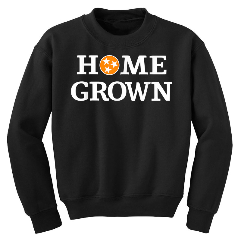 Home Grown Tennessee Flag Shirt Orange And White T Shirt Youth Sweatshirt by SchonbergerKamile | Artistshot