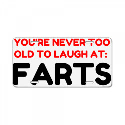 laugh farts License Plate | Artistshot