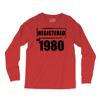 Registered No 1980 Long Sleeve Shirts | Artistshot