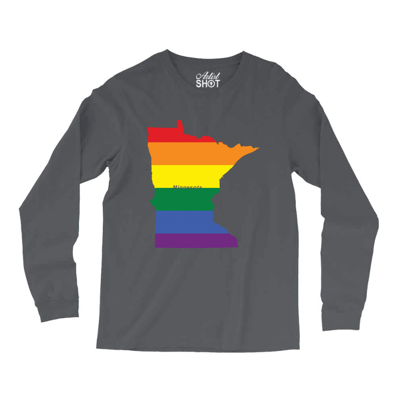 Minnesota Rainbow Flag Long Sleeve Shirts | Artistshot