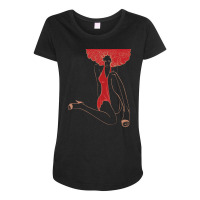 Fascinating Lady Art Maternity Scoop Neck T-shirt | Artistshot