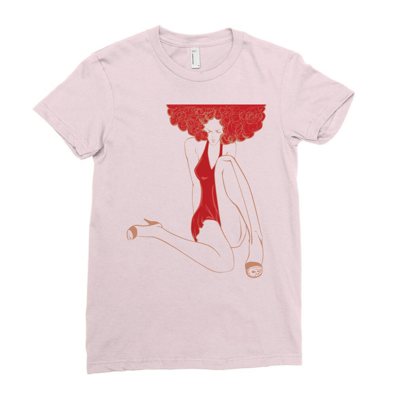 Fascinating Lady Art Ladies Fitted T-Shirt by Chiks | Artistshot