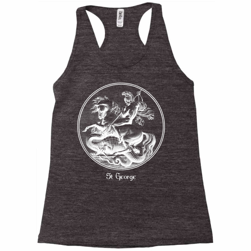 St. George And The Dragon Crusades Soldier Saint T Shirt Racerback Tank | Artistshot