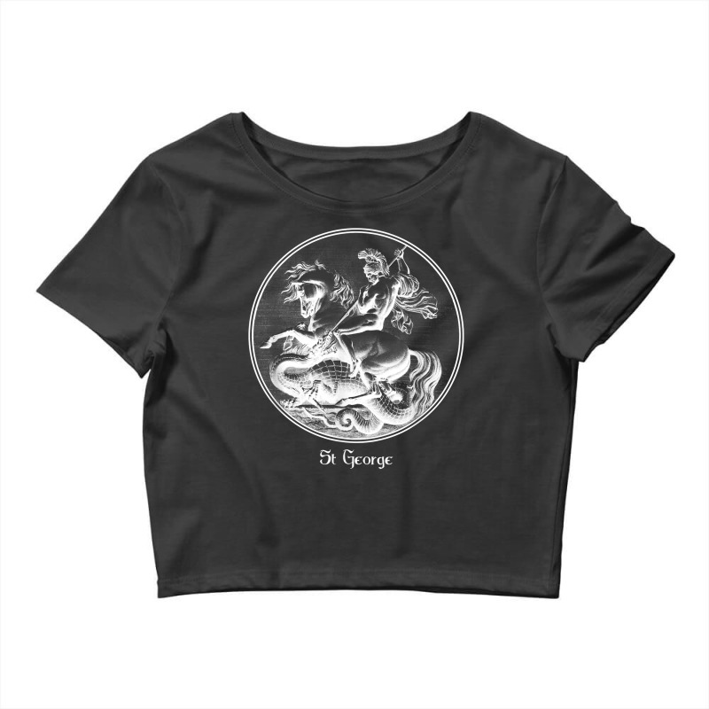 St. George And The Dragon Crusades Soldier Saint T Shirt Crop Top | Artistshot