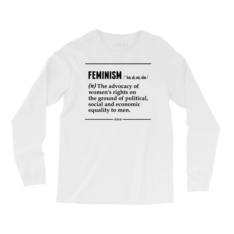 Feminism Noun Long Sleeve Shirts | Artistshot