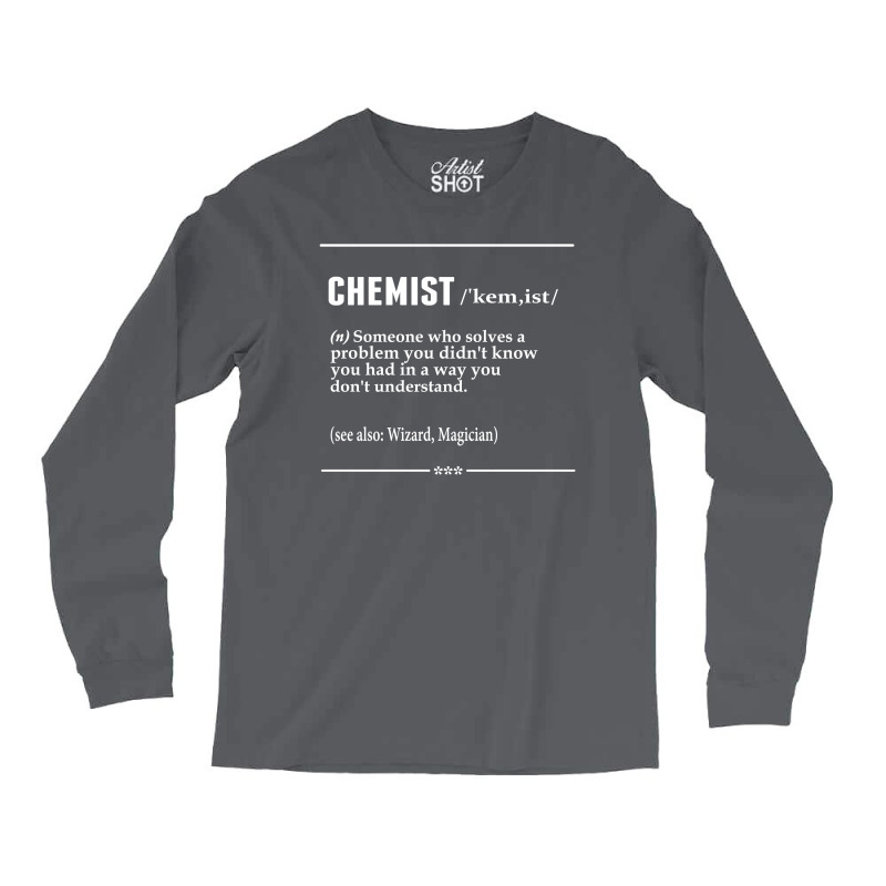 Chemist Noun Long Sleeve Shirts | Artistshot