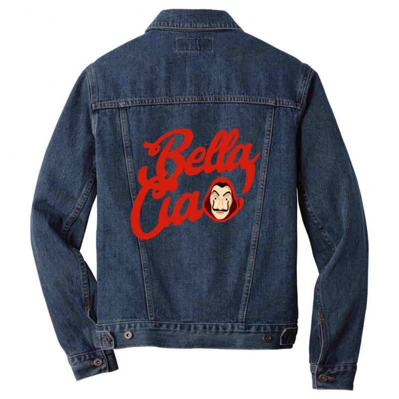 Funny Bella And Ciao Men Denim Jacket | Artistshot