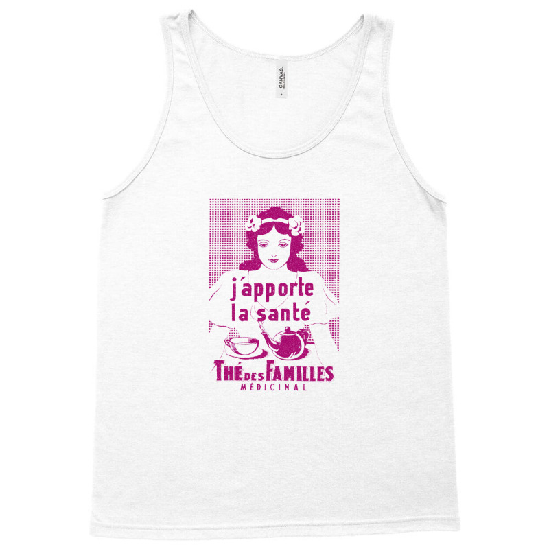 Thé Des Familles Vintage French Tea Ad Design Tank Top | Artistshot