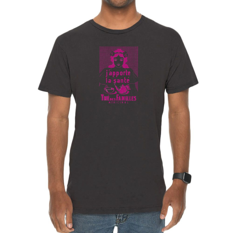 Thé Des Familles Vintage French Tea Ad Design Vintage T-shirt | Artistshot