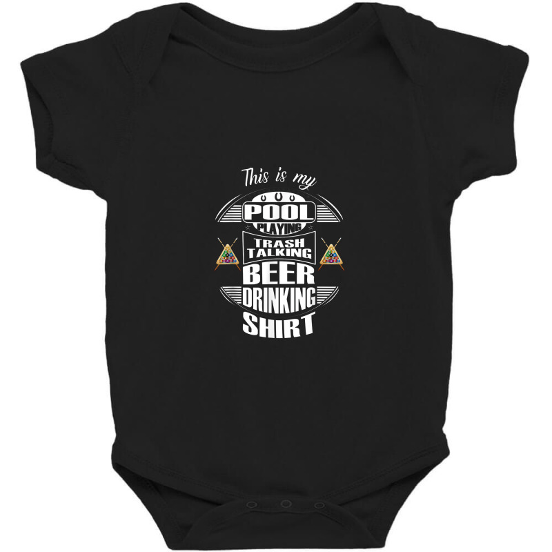 Billiards 8 Ball Pool Player Sarcasm Novelty Humor Gifts Baby Bodysuit | Artistshot