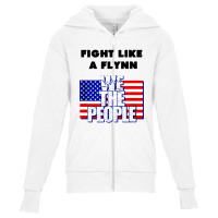 Fight Like A Flynn Youth Zipper Hoodie | Artistshot