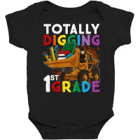 Kids First Day Of School Tractor Totally Digging 1st Grade Gift T Shir Baby Bodysuit | Artistshot