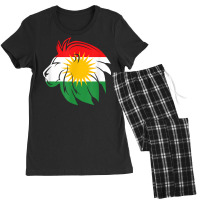 Kurdistan Flag Lion Kurds Kurdish T Shirt Women's Pajamas Set | Artistshot