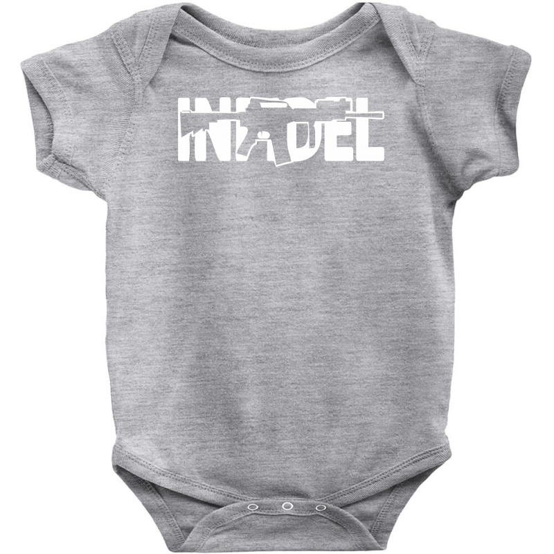 Infidel Ar 15 Front  Us Army Rifle Gun Cost Of Ammo Funny Assault Rifl Baby Bodysuit by nbobatiga | Artistshot