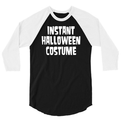 Instant Halloween Costume Zombie Flip  Funny Fancy Dress 3/4 Sleeve Shirt Designed By Hezz Art
