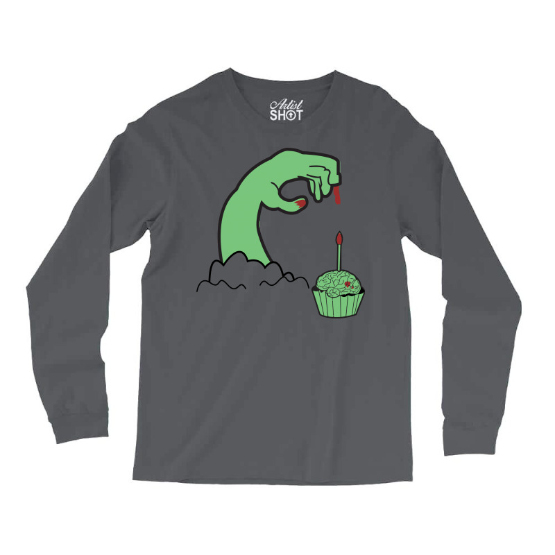 Zombie Brainday Long Sleeve Shirts | Artistshot