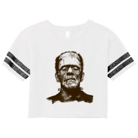 Frankenstein's Monster   Horror Scorecard Crop Tee | Artistshot