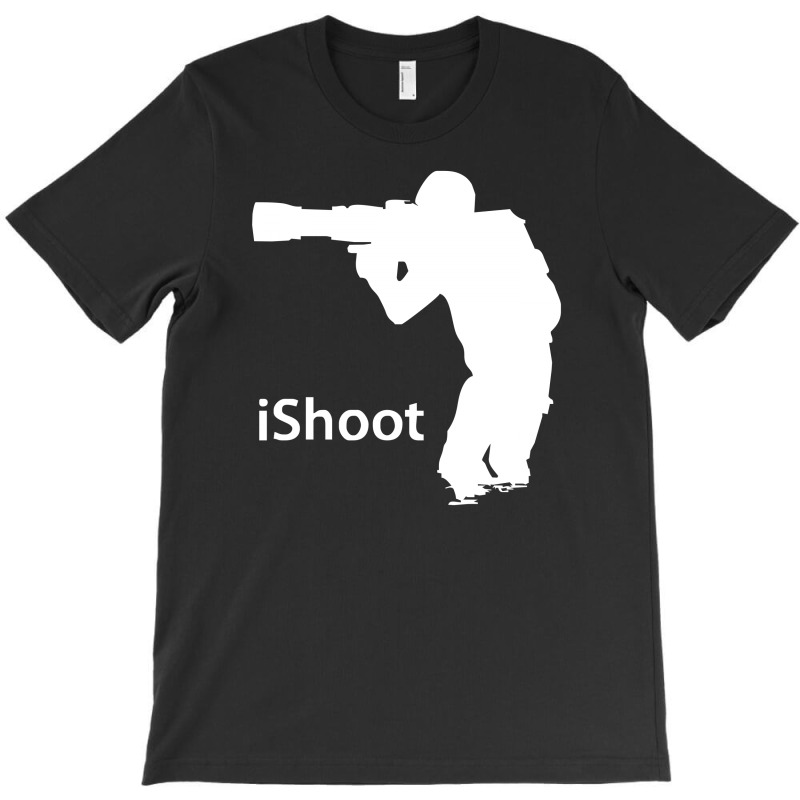 Ishoot   Camera Photographer Trained Shooting Funny Gun Photo Gift Tee T-shirt | Artistshot