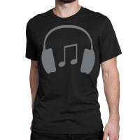 Headphones With Music Note Classic T-shirt | Artistshot