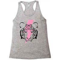 Tiger And Hot Pink Lightning Bolt T Shirt Racerback Tank | Artistshot