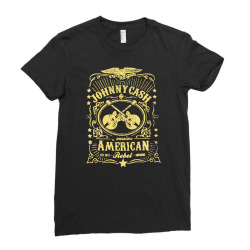 johnny cash american rebel Ladies Fitted T-Shirt | Artistshot