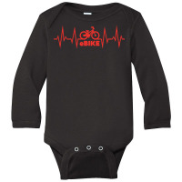 Bicycle T  Shirt Ebike Pulse Gift Cyclist Sport T  Shirt Long Sleeve Baby Bodysuit | Artistshot