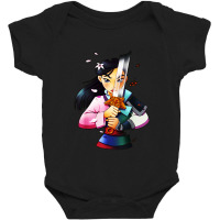 Mulan Anime Half Girl Half Warrior Baby Bodysuit | Artistshot