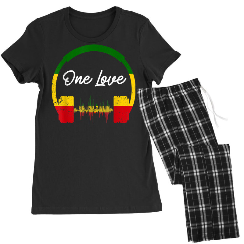 Rasta Reggae Music Headphones Jamaican Pride T Shirt Women's Pajamas Set by SchonbergerKamile | Artistshot