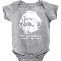 Karl Marx Without A Beard You're Nothing Baby Bodysuit | Artistshot