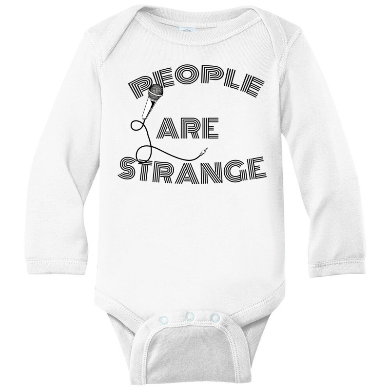 People Are Strange Long Sleeve Baby Bodysuit by zig street | Artistshot