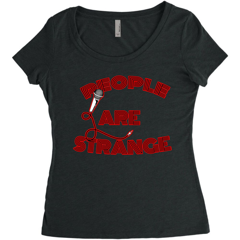 People Are Strange Women's Triblend Scoop T-shirt by zig street | Artistshot