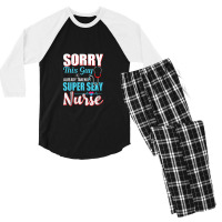 Sorry This Guy Already Taken By Super Sexy Nurse Men's 3/4 Sleeve Pajama Set | Artistshot