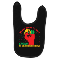 Juneteenth Gifts T  Shirt We Are Not Ready To Fight   Afro American Pr Baby Bibs | Artistshot