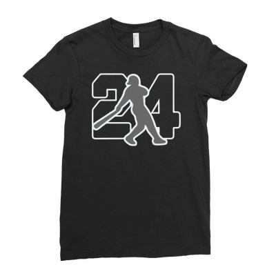 Ken Griffey Jr Ladies Fitted T-shirt Designed By Hezz Art