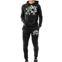 Dill With It Funny Pickle Clothing Vegetarian Pickle Lover T Shirt Hoodie & Jogger Set | Artistshot