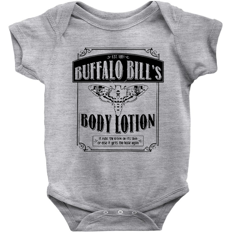 Buffalo Bill's Body Lotion In Black Baby Bodysuit | Artistshot